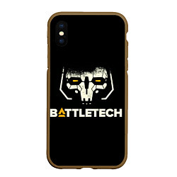 Чехол iPhone XS Max матовый BATTLETECH, цвет: 3D-коричневый