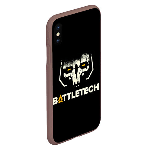 Чехол iPhone XS Max матовый BATTLETECH / 3D-Коричневый – фото 2