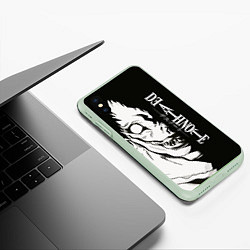 Чехол iPhone XS Max матовый Персонаж Рюк Death Note, цвет: 3D-салатовый — фото 2