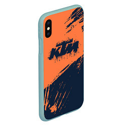 Чехол iPhone XS Max матовый KTM ГРАНЖ Z, цвет: 3D-мятный — фото 2