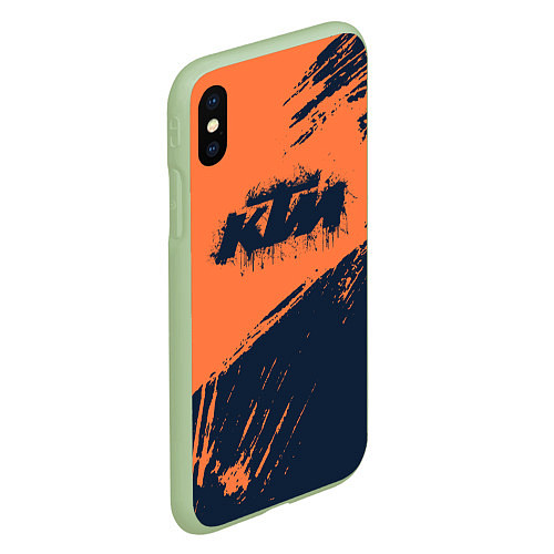 Чехол iPhone XS Max матовый KTM ГРАНЖ Z / 3D-Салатовый – фото 2
