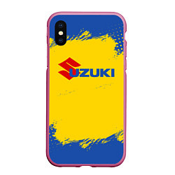 Чехол iPhone XS Max матовый Suzuki Сузуки Z, цвет: 3D-малиновый