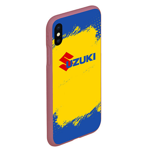 Чехол iPhone XS Max матовый Suzuki Сузуки Z / 3D-Малиновый – фото 2