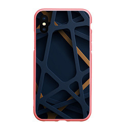 Чехол iPhone XS Max матовый Паутина, цвет: 3D-баблгам