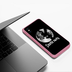 Чехол iPhone XS Max матовый Мрачный Рюк Death Note, цвет: 3D-малиновый — фото 2