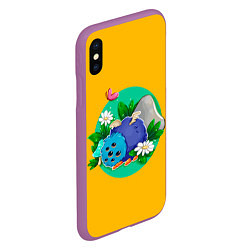 Чехол iPhone XS Max матовый Милый Гломмер, цвет: 3D-фиолетовый — фото 2