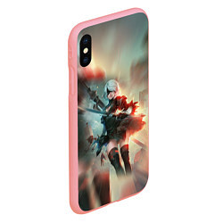 Чехол iPhone XS Max матовый 2B Nier Automata Z, цвет: 3D-баблгам — фото 2