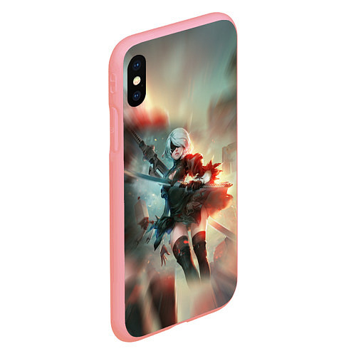 Чехол iPhone XS Max матовый 2B Nier Automata Z / 3D-Баблгам – фото 2