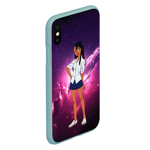 Чехол iPhone XS Max матовый Nagatoro / 3D-Мятный – фото 2