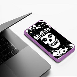 Чехол iPhone XS Max матовый MISFITS 4, цвет: 3D-фиолетовый — фото 2