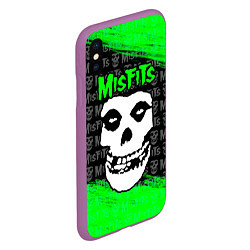 Чехол iPhone XS Max матовый MISFITS 3, цвет: 3D-фиолетовый — фото 2