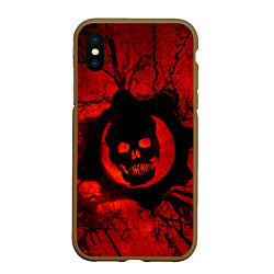 Чехол iPhone XS Max матовый Gears of hart