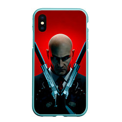 Чехол iPhone XS Max матовый Agent here, цвет: 3D-мятный