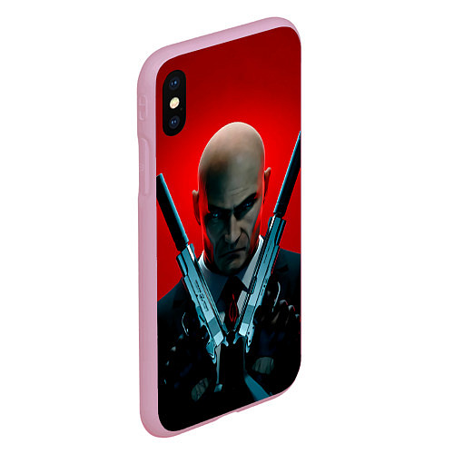 Чехол iPhone XS Max матовый Agent here / 3D-Розовый – фото 2