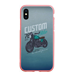 Чехол iPhone XS Max матовый Custom Bike