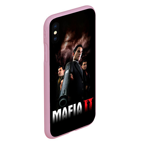 Чехол iPhone XS Max матовый Мафиозное братство / 3D-Розовый – фото 2