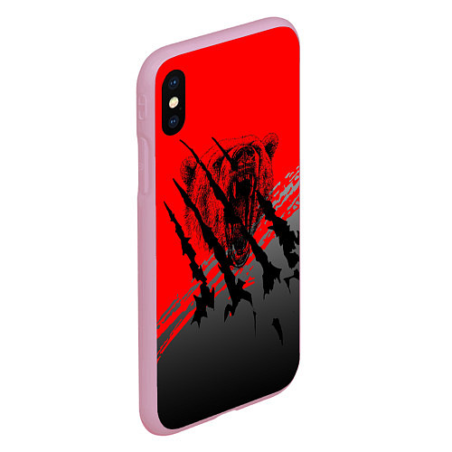 Чехол iPhone XS Max матовый Славянские символы / 3D-Розовый – фото 2