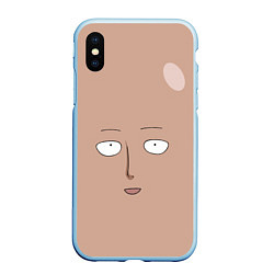 Чехол iPhone XS Max матовый Сайтама One-Punch Man