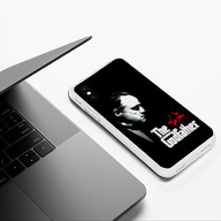 Чехол iPhone XS Max матовый КРЕСТНЫЙ ОТЕЦ, цвет: 3D-белый — фото 2