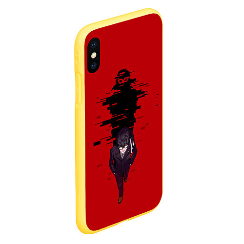 Чехол iPhone XS Max матовый Рэн Амамия / 3D-Желтый – фото 2