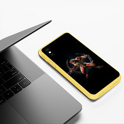 Чехол iPhone XS Max матовый Торговка плотью, цвет: 3D-желтый — фото 2