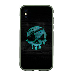 Чехол iPhone XS Max матовый Skull of pirate