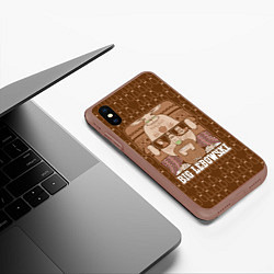 Чехол iPhone XS Max матовый The Big Lebowski, цвет: 3D-коричневый — фото 2