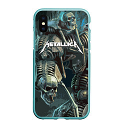 Чехол iPhone XS Max матовый Metallica Metal Skull