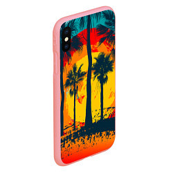 Чехол iPhone XS Max матовый Гавайи, цвет: 3D-баблгам — фото 2