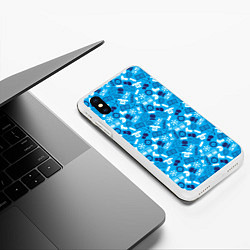 Чехол iPhone XS Max матовый Хоккей, цвет: 3D-белый — фото 2