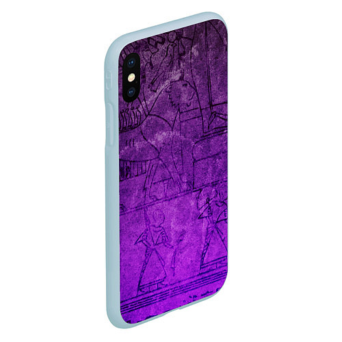 Чехол iPhone XS Max матовый Египет 3D / 3D-Голубой – фото 2