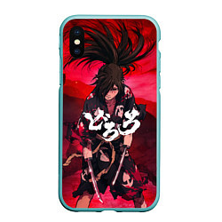 Чехол iPhone XS Max матовый Dororo Poster Дороро Постер Z, цвет: 3D-мятный