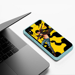 Чехол iPhone XS Max матовый Трафальгар Ло из One Piece, цвет: 3D-мятный — фото 2