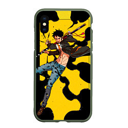 Чехол iPhone XS Max матовый Трафальгар Ло из One Piece