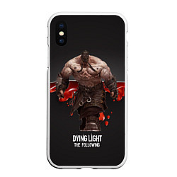 Чехол iPhone XS Max матовый Dying light Громила, цвет: 3D-белый