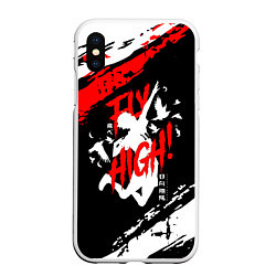 Чехол iPhone XS Max матовый FLY HIGH! Haikyu!!