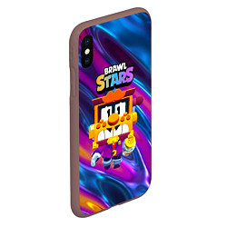 Чехол iPhone XS Max матовый Грифф Griff Brawl Stars, цвет: 3D-коричневый — фото 2