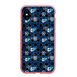 Чехол iPhone XS Max матовый Football, цвет: 3D-баблгам