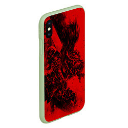 Чехол iPhone XS Max матовый BERSERK БЕРСЕРК, цвет: 3D-салатовый — фото 2