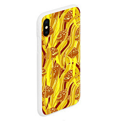 Чехол iPhone XS Max матовый Солнечные пираньи, цвет: 3D-белый — фото 2