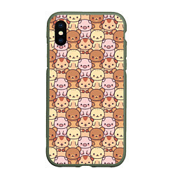 Чехол iPhone XS Max матовый Animals