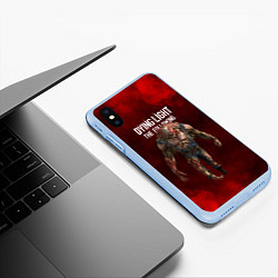 Чехол iPhone XS Max матовый Dying light монстр, цвет: 3D-голубой — фото 2