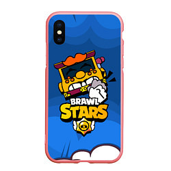 Чехол iPhone XS Max матовый Грифф Griff Brawl Stars, цвет: 3D-баблгам