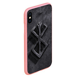 Чехол iPhone XS Max матовый БЕРСЕРК камень, цвет: 3D-баблгам — фото 2