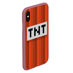 Чехол iPhone XS Max матовый TNT, цвет: 3D-малиновый — фото 2