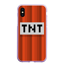 Чехол iPhone XS Max матовый TNT, цвет: 3D-сиреневый