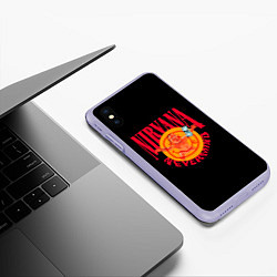 Чехол iPhone XS Max матовый Nevermind, цвет: 3D-светло-сиреневый — фото 2