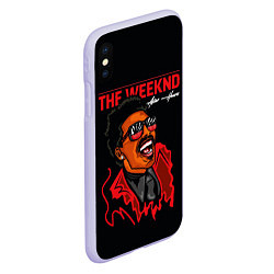 Чехол iPhone XS Max матовый The Weeknd - After Hours, цвет: 3D-светло-сиреневый — фото 2