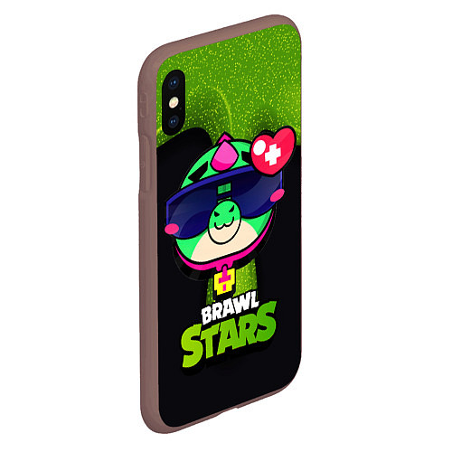 Чехол iPhone XS Max матовый Базз Buzz Brawl Stars / 3D-Коричневый – фото 2