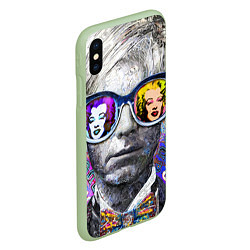 Чехол iPhone XS Max матовый Andy Warhol Энди Уорхол, цвет: 3D-салатовый — фото 2